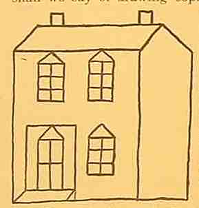 Drawing of a House Deliberately Falsified